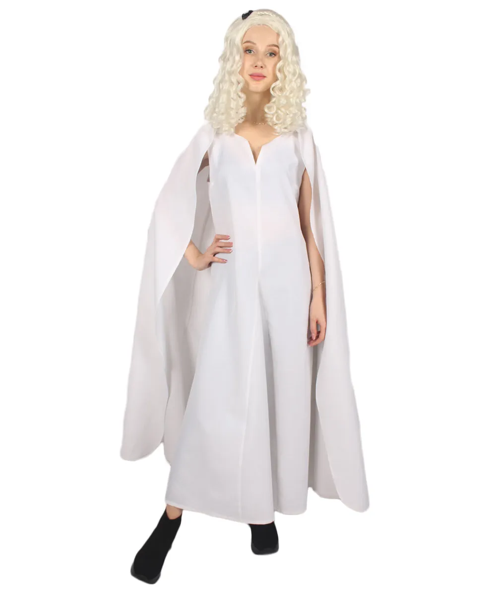 Adult Women's Queen Costume | White Cosplay Costume