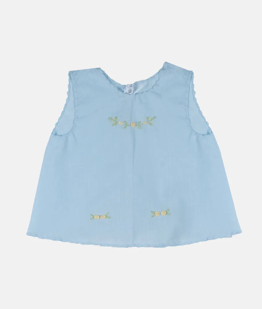Blue Roses Baby Shirt