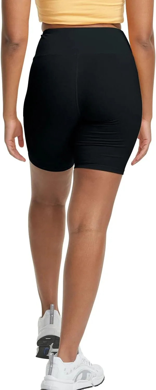 Champion Everyday Stretch, Womens Cotton Bike Shorts, 7" Inseam