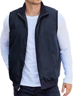 COOFANDY Men's Casual Outerwear Vests Padded Sleeveless Jacket Winter Outdoor Warm with Pockets