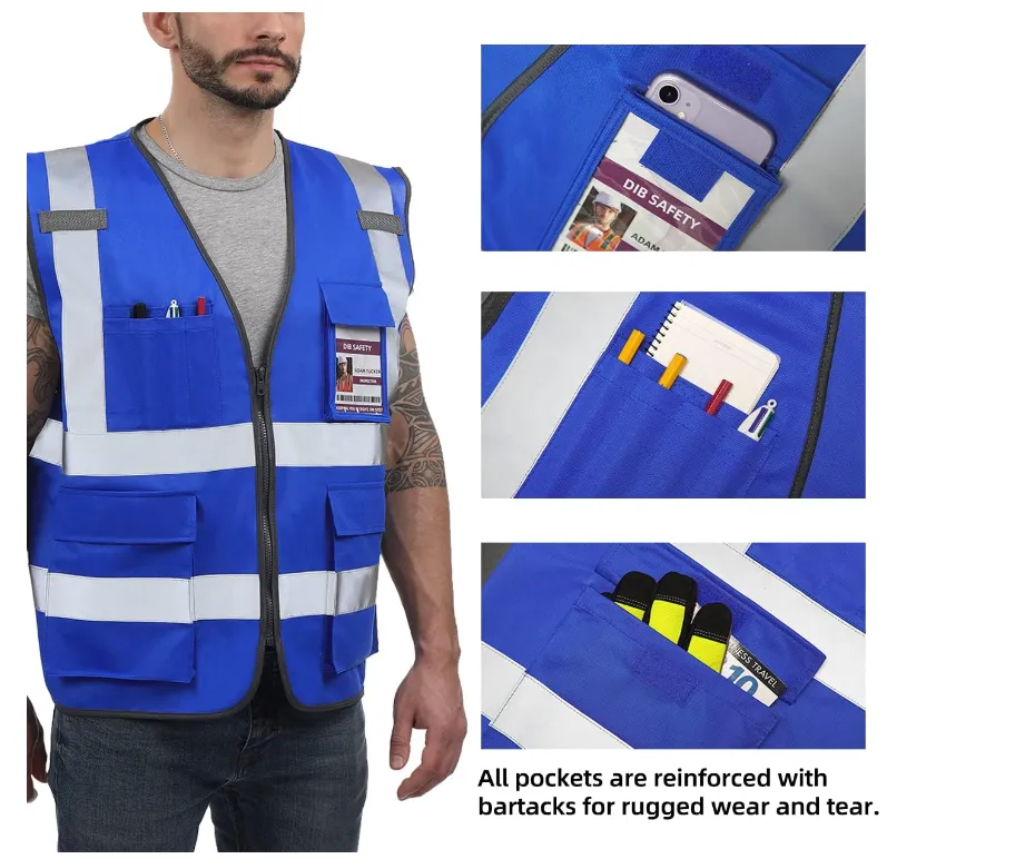 Dib Safety Reflective Vest - Blue