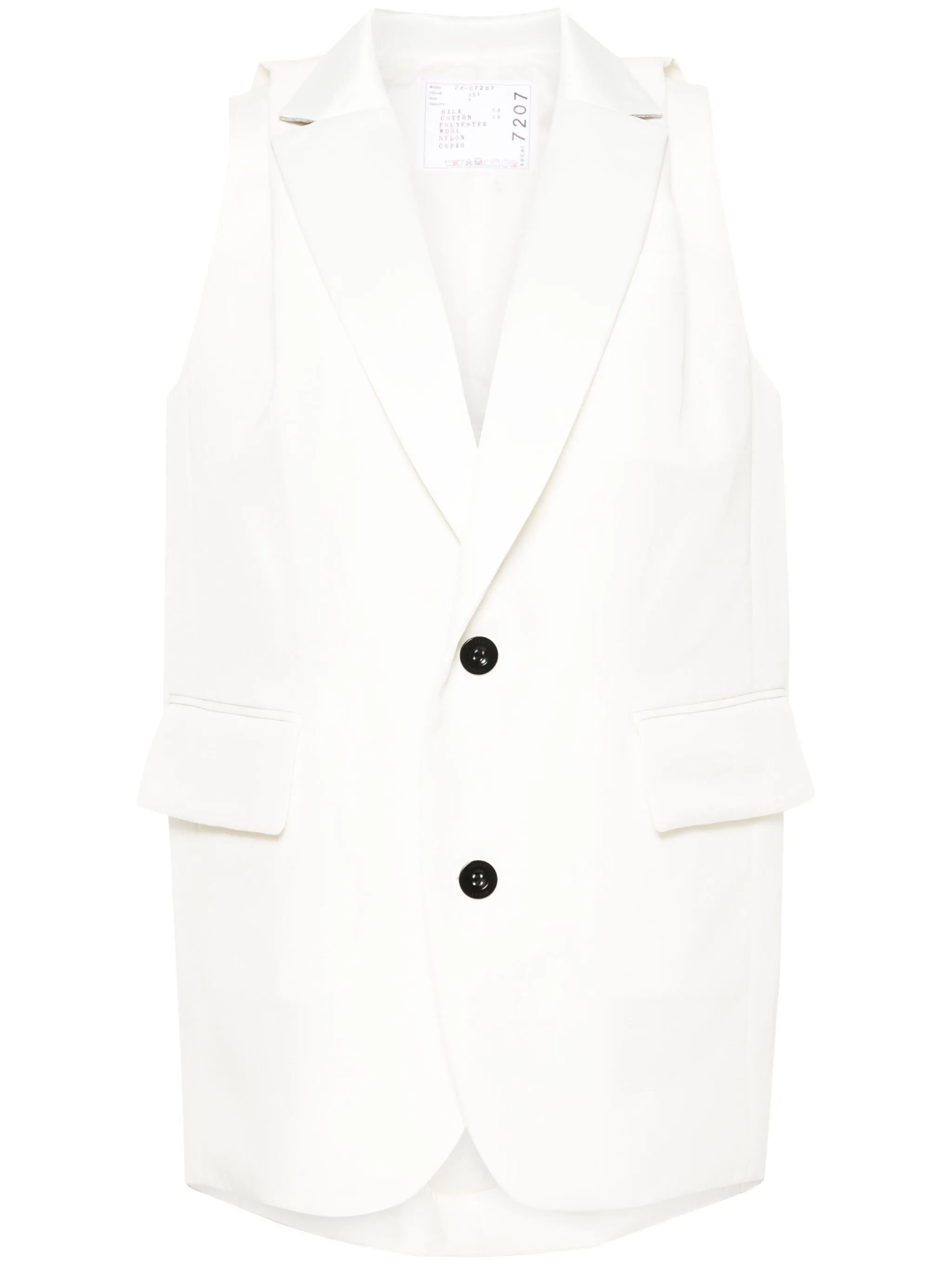 Double-Faced Silk Cotton Vest