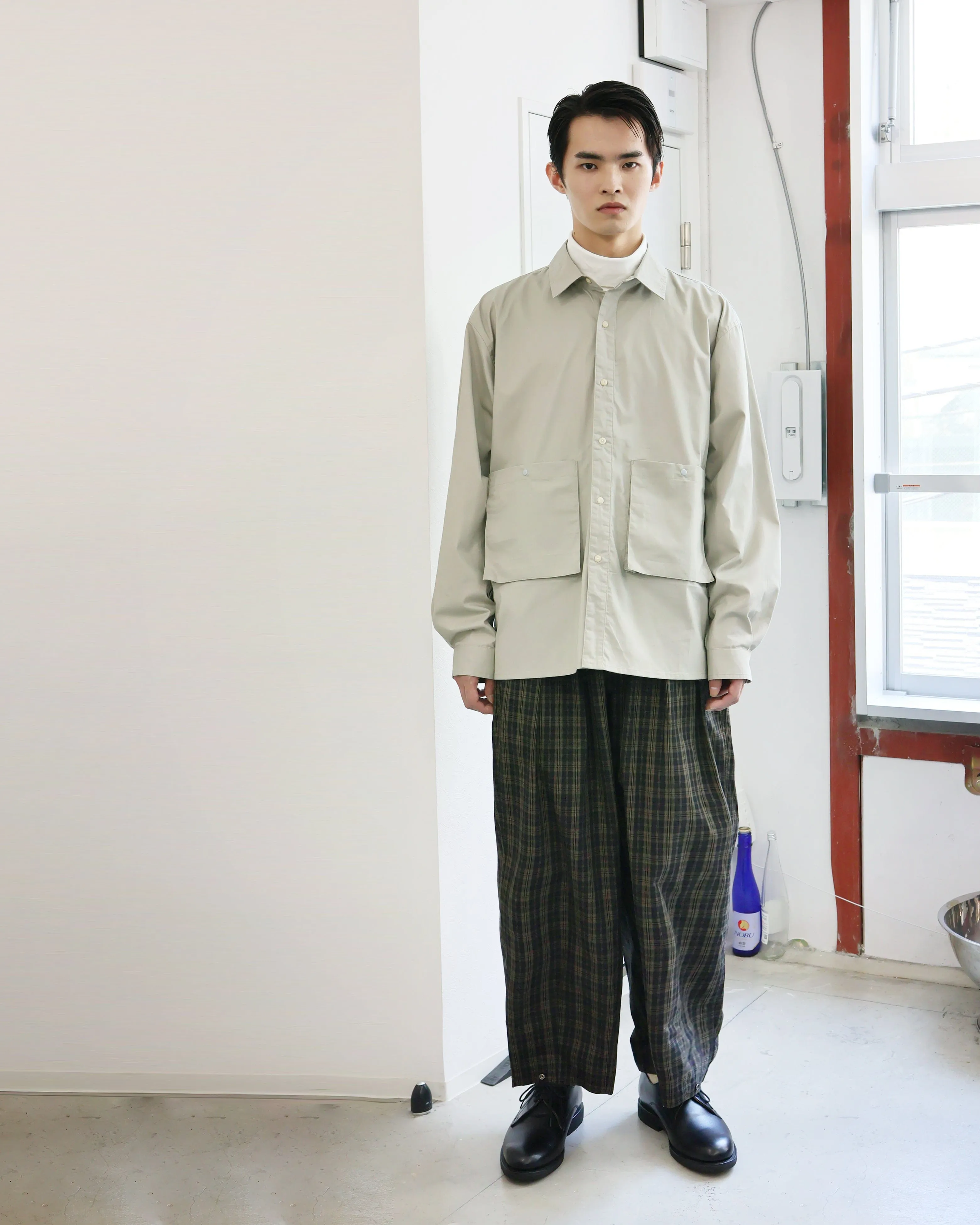 FINE COTTON POCKET SHIRT #693