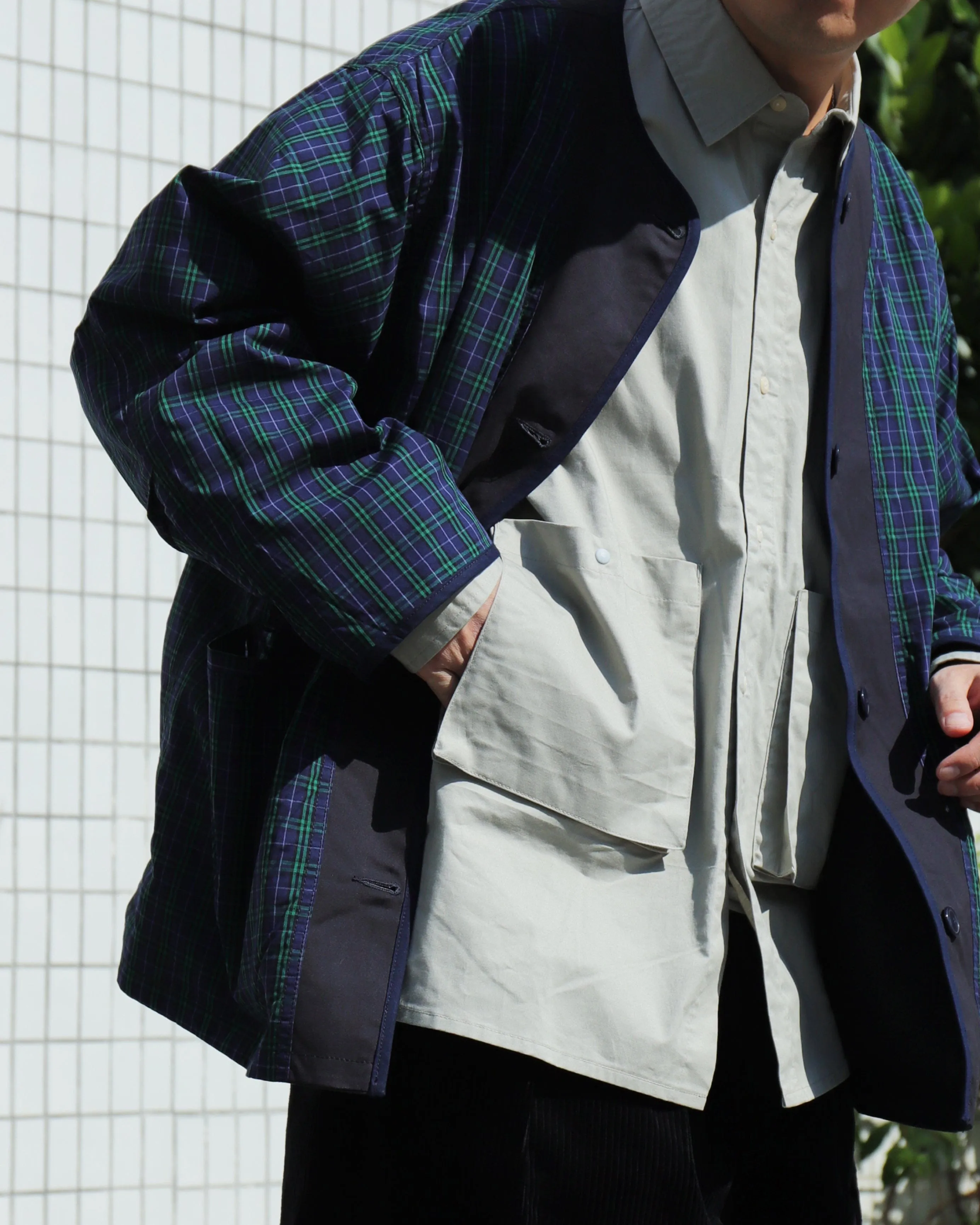 FINE COTTON POCKET SHIRT #693