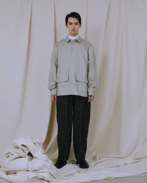FINE COTTON POCKET SHIRT #693