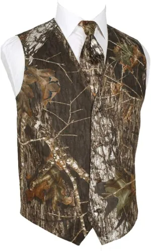 HBDesign Mens 2 Piece 4 Button Vests Outerwear Camouflage Color (Vest Tie)