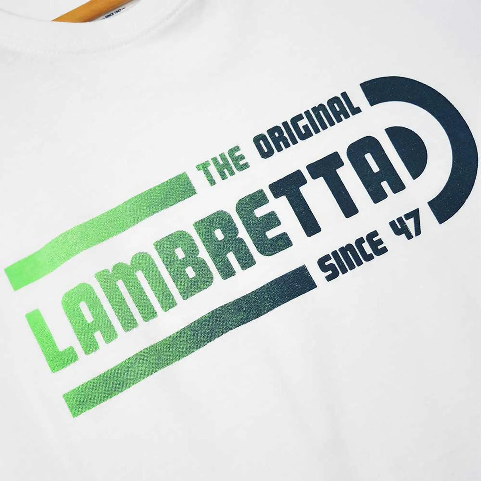 Lambretta Mens Fade Logo Retro Crew Neck T-Shirt