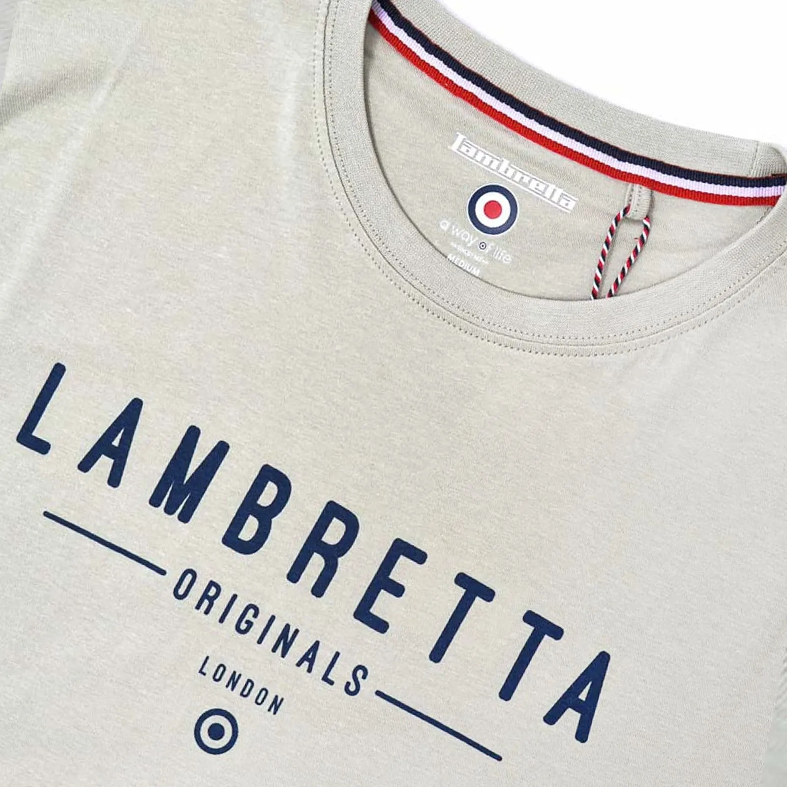 Lambretta Mens Originals Logo Cotton T-Shirt