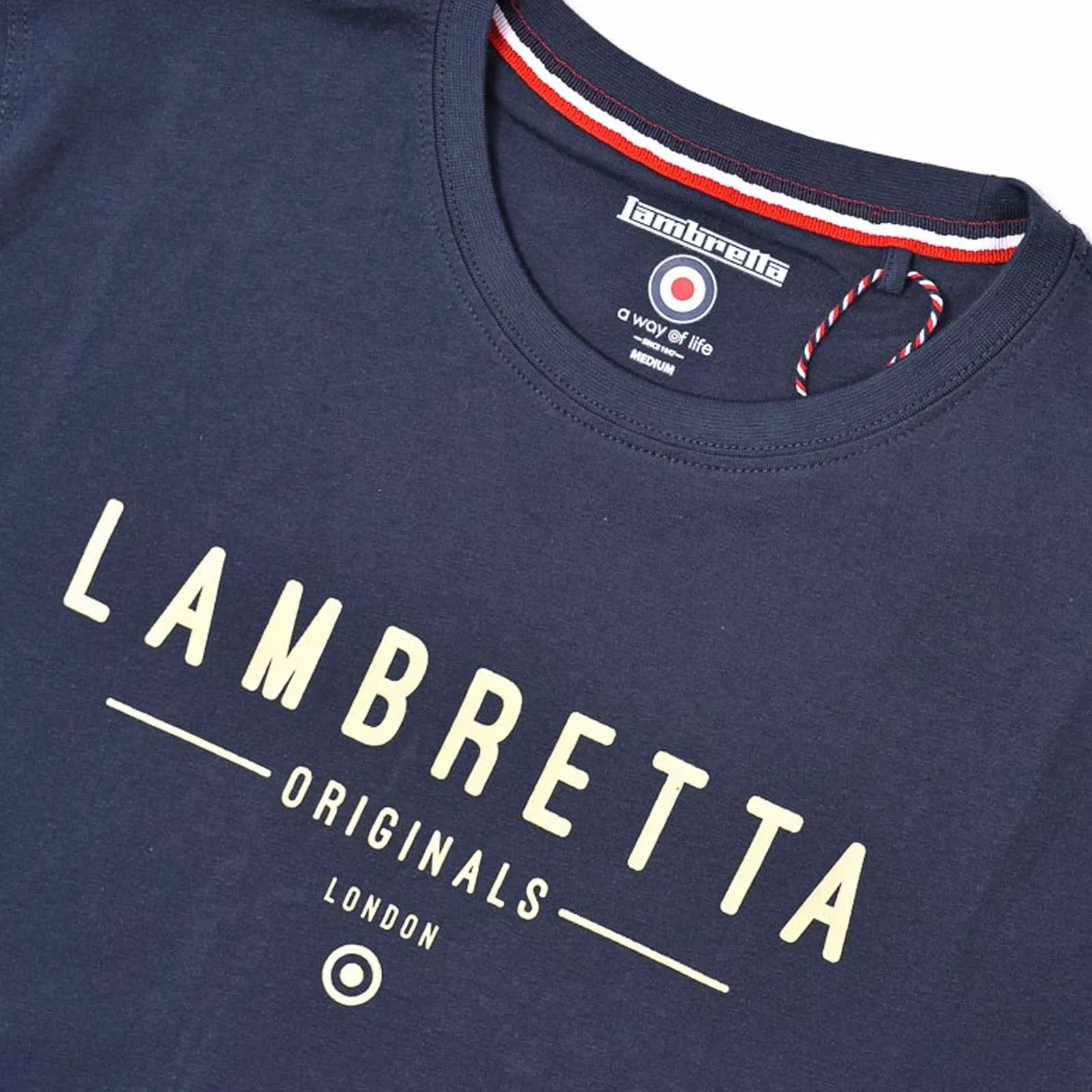 Lambretta Mens Originals Logo Cotton T-Shirt