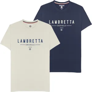 Lambretta Mens Originals Logo Cotton T-Shirt