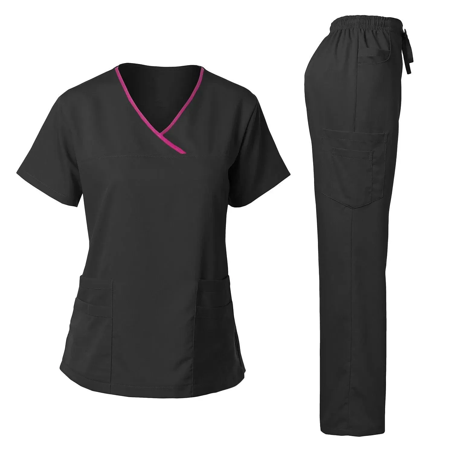 Medics Anti Wrinkle Scrubs Washable Soft Fabric Jogger Sets