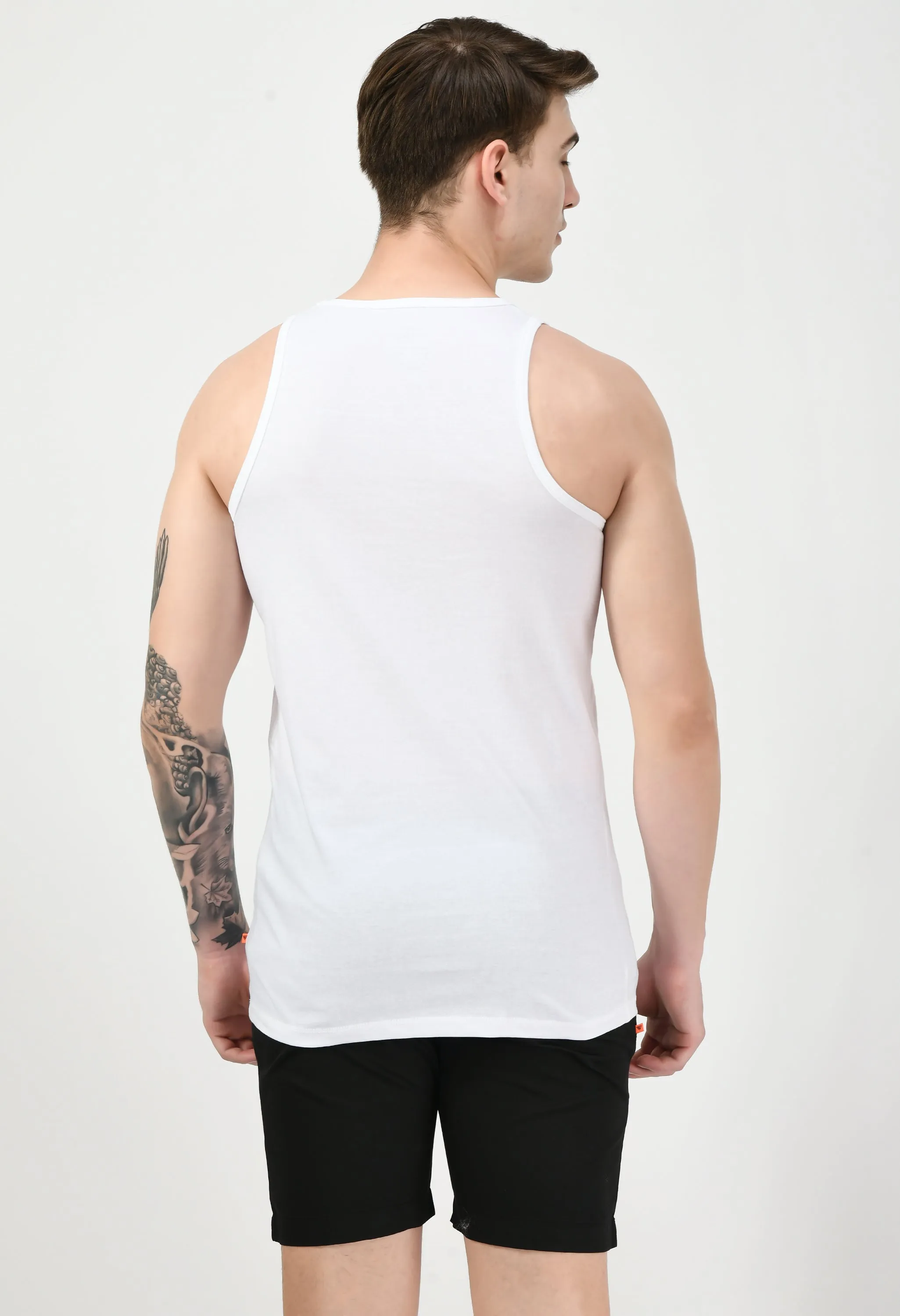Men's Solid Knit Sleeveless Slim Fit Vest