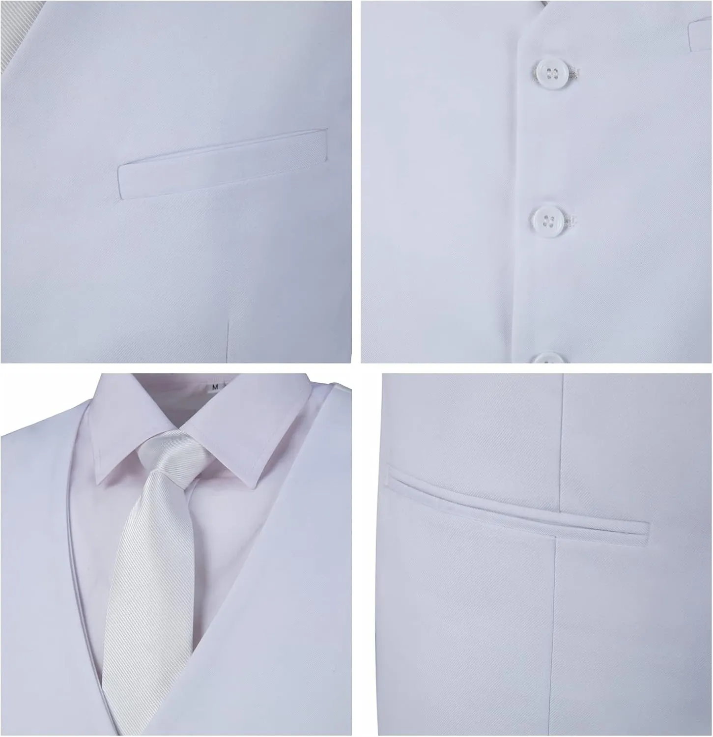 Men's Suits Vest V-Neck Sleeveless Slim Fit Jacket Groomman Casual Suit Vests for Wedding Formal Party Tuxedo for Men