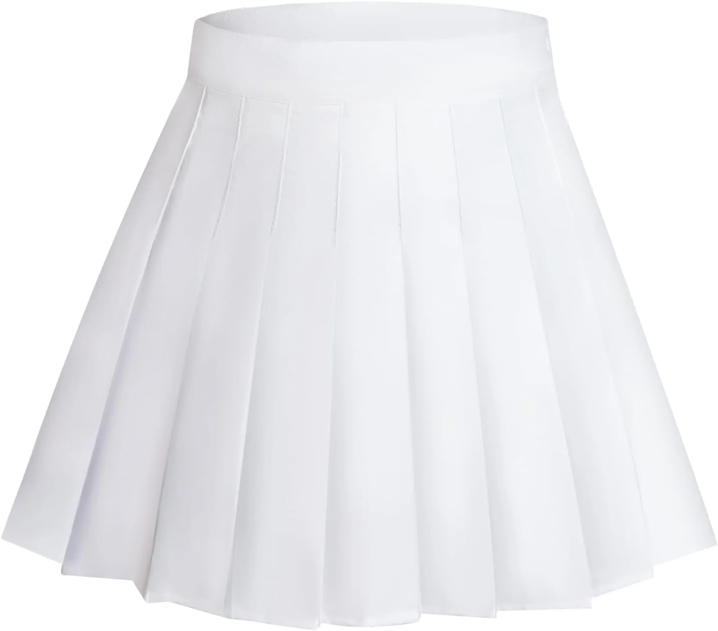 Rbenxia Womens Girl High Waisted Pleated Skirt A-Line Mini Skirt School Uniform Skater Tennis Skirts with Lining Shorts