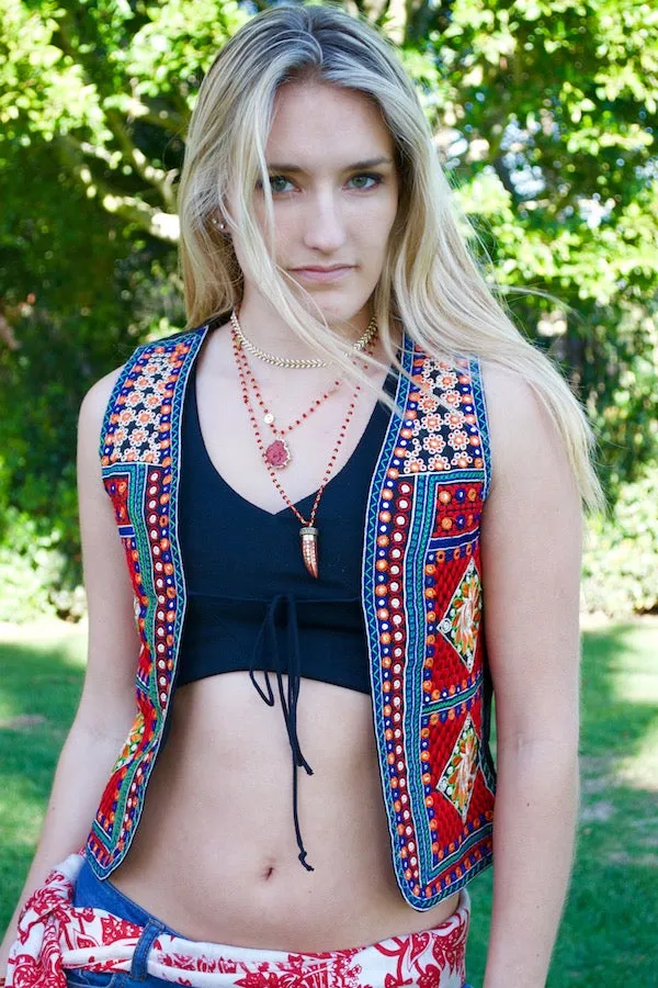 Rosey Red Vest