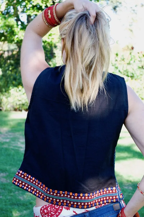 Rosey Red Vest