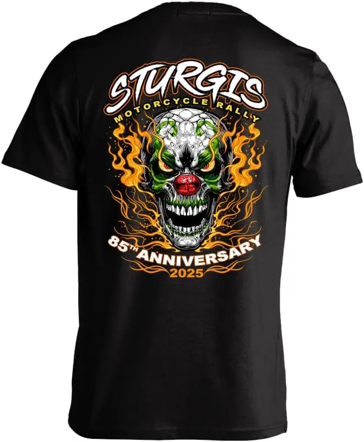 Skull Society 2025 Sturgis Motorcycle Rally Insane Clown Men's T-Shirt