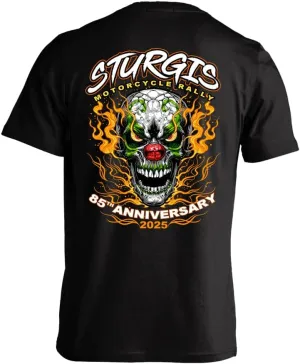 Skull Society 2025 Sturgis Motorcycle Rally Insane Clown Men's T-Shirt