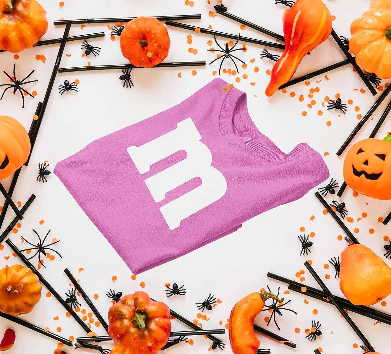 Veracco Letter M Halloween Costumes Youth T_Shirt Funny Halloween Team Group T-Shirt
